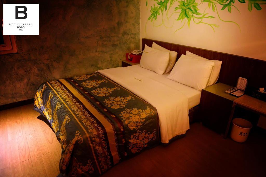 Bobo Hotel Hongdae Szöul Szoba fotó